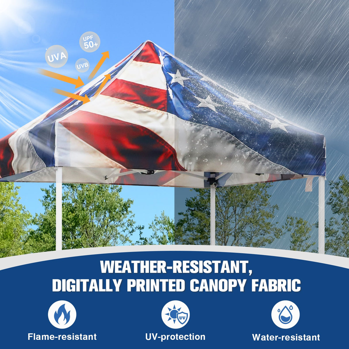 5x5 Pop Up Canopy Tent Instant Outdoor Canopy - Eagle Peak Custom Canopy Tent