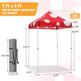 5x5 Pop Up Canopy Tent Instant Outdoor Canopy - Eagle Peak Custom Canopy Tent