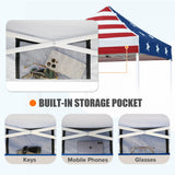 5x5 Pop Up Canopy Tent Instant Straight Leg Outdoor Canopy Easy Set - up - Eagle Peak