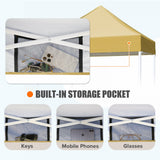 5x5 Pop Up Canopy Tent Instant Straight Leg Outdoor Canopy Easy Set - up - Eagle Peak