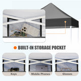 5x5 Pop Up Canopy Tent Instant Straight Leg Outdoor Canopy Easy Set - up - Eagle Peak