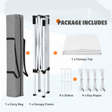 5x5 Pop Up Canopy Tent Instant Straight Leg Outdoor Canopy Easy Set - up - Eagle Peak
