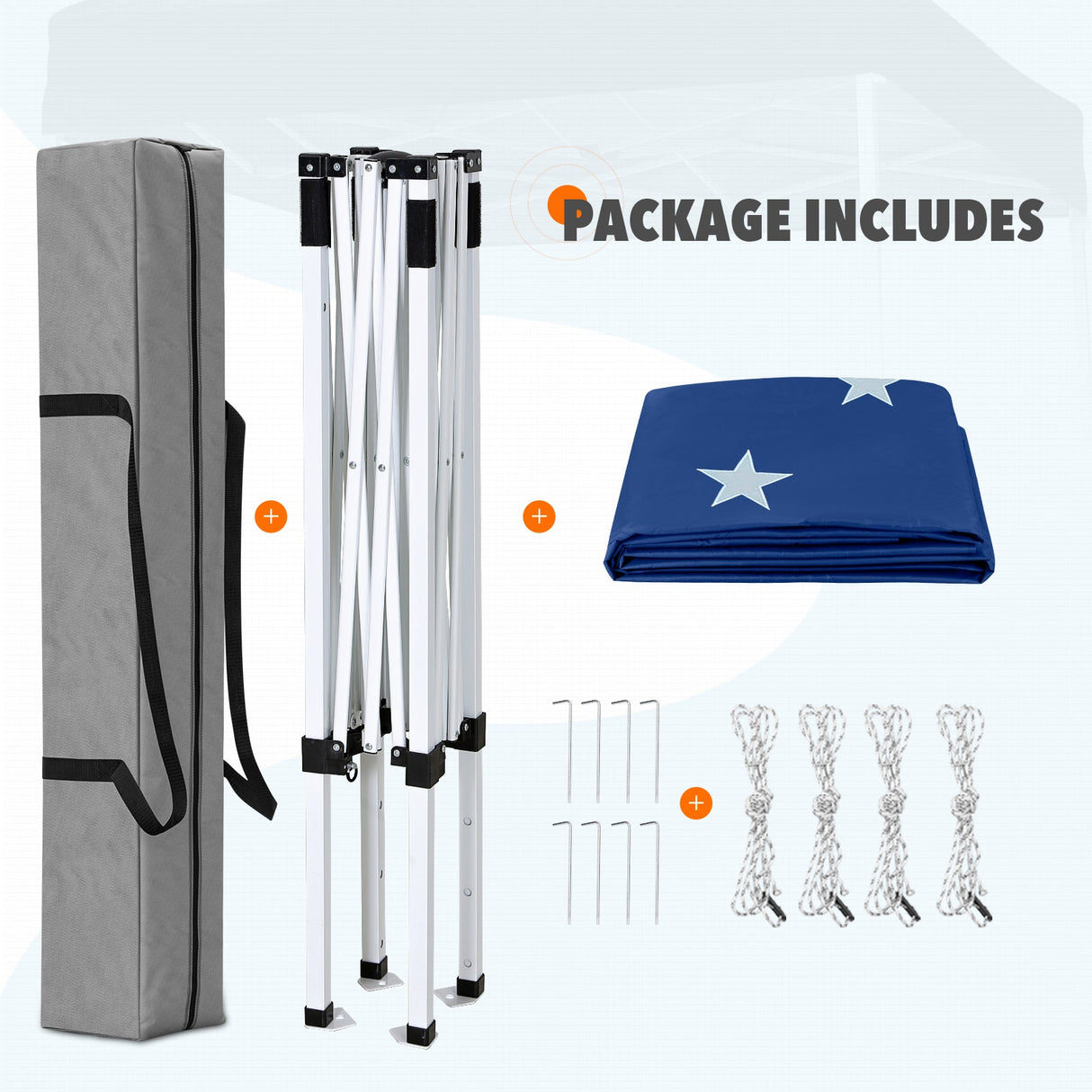 5x5 Pop Up Canopy Tent Instant Straight Leg Outdoor Canopy Easy Set - up - Eagle Peak Custom Canopy Tent