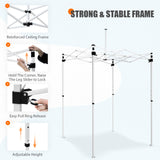 5x5 Pop Up Canopy Tent Instant Straight Leg Outdoor Canopy Easy Set - up - Eagle Peak
