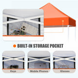 5x5 Pop Up Canopy Tent Instant Straight Leg Outdoor Canopy Easy Set - up - Eagle Peak