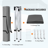 5x5 Pop Up Canopy Tent Instant Straight Leg Outdoor Canopy Easy Set - up - Eagle Peak