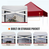 5x5 Pop Up Canopy Tent Instant Straight Leg Outdoor Canopy Easy Set - up - Eagle Peak