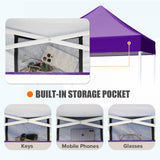 5x5 Pop Up Canopy Tent Instant Straight Leg Outdoor Canopy Easy Set - up - Eagle Peak