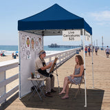 5x5 Straight Leg Pop Up Canopy Tent with One Removable Sunwall - Eagle Peak®