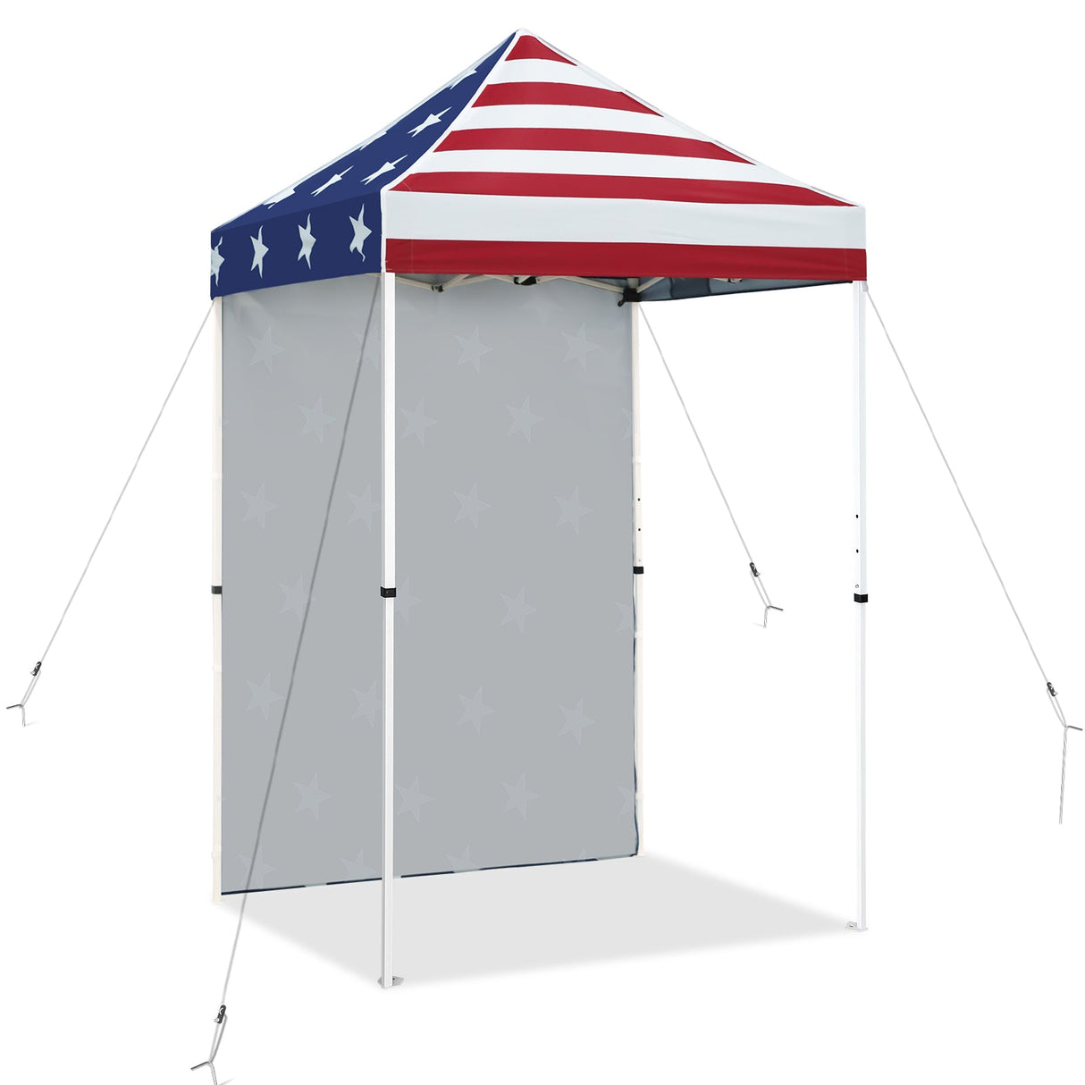 5x5 Straight Leg Pop Up Canopy Tent with One Removable Sunwall - Eagle Peak Custom Canopy Tent