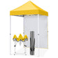 5x5 Straight Leg Pop Up Canopy Tent with One Removable Sunwall - Eagle Peak®