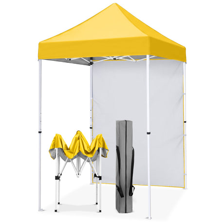 5x5 Straight Leg Pop Up Canopy Tent with One Removable Sunwall - Eagle Peak®