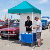 5x5 Straight Leg Pop Up Canopy Tent with One Removable Sunwall - Eagle Peak®