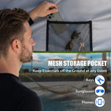 5x5 Straight Leg Pop Up Canopy Tent with One Removable Sunwall - Eagle Peak®