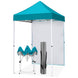 5x5 Straight Leg Pop Up Canopy Tent with One Removable Sunwall - Eagle Peak®