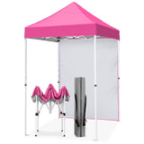 5x5 Straight Leg Pop Up Canopy Tent with One Removable Sunwall - Eagle Peak®