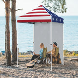 5x5 Straight Leg Pop Up Canopy Tent with One Removable Sunwall - Eagle Peak Custom Canopy Tent