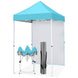 5x5 Straight Leg Pop Up Canopy Tent with One Removable Sunwall - Eagle Peak®