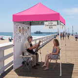 5x5 Straight Leg Pop Up Canopy Tent with One Removable Sunwall - Eagle Peak®