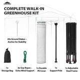 6.6x6.6 ft/ 8.5x8.5 ft Hexagon Pop up Greenhouse - Eagle Peak Custom Canopy Tent