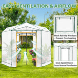 6.6x6.6 ft/ 8.5x8.5 ft Hexagon Pop up Greenhouse - Eagle Peak Custom Canopy Tent