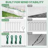 6.6x6.6 ft Hexagon Pop up Greenhouse - Eagle Peak Custom Canopy Tent