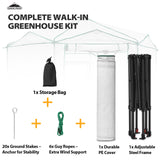 6.6x6.6 ft Hexagon Pop up Greenhouse - Eagle Peak Custom Canopy Tent