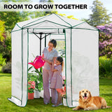 6.6x6.6 ft Hexagon Pop up Greenhouse - Eagle Peak Custom Canopy Tent