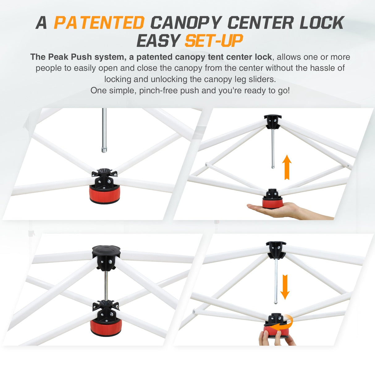 6.6x6.6 Pop Up Canopy Tent - Eagle Peak Custom Canopy Tent
