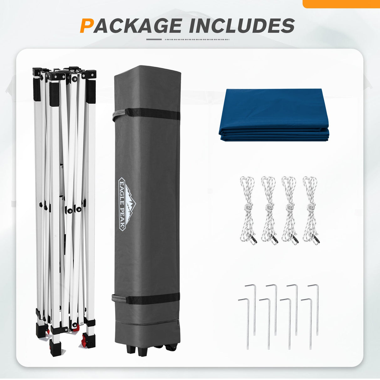 6.6x6.6 Pop Up Canopy Tent - Eagle Peak Custom Canopy Tent