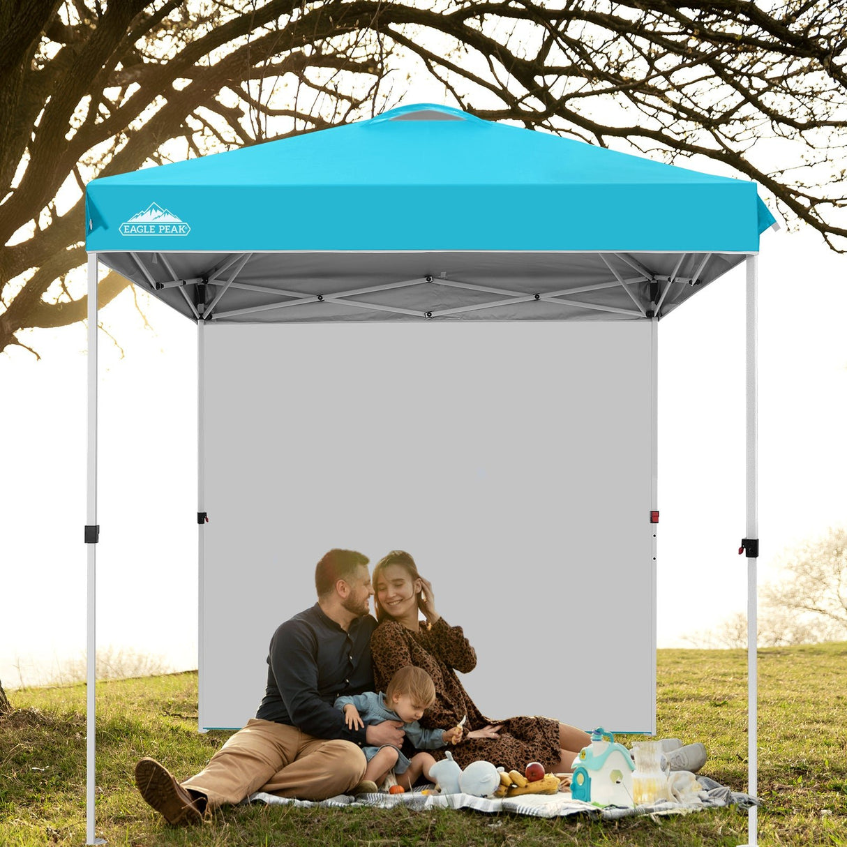 6.6x6.6 Pop Up Canopy Tent with Sidewall - Eagle Peak Custom Canopy Tent