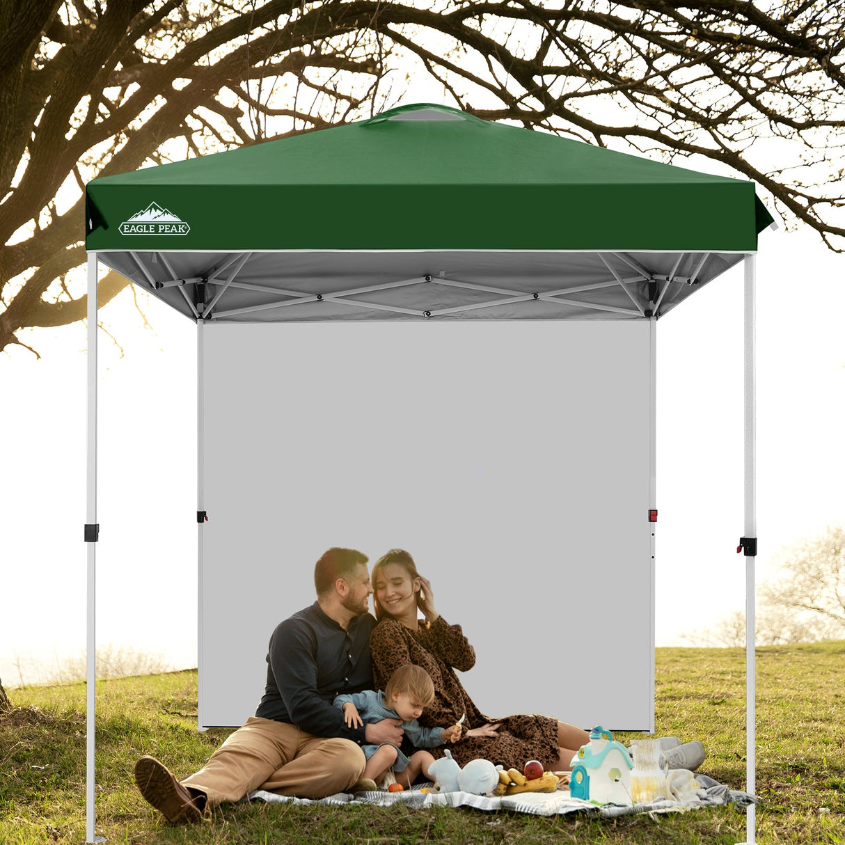 6.6x6.6 Pop Up Canopy Tent with Sidewall - Eagle Peak Custom Canopy Tent