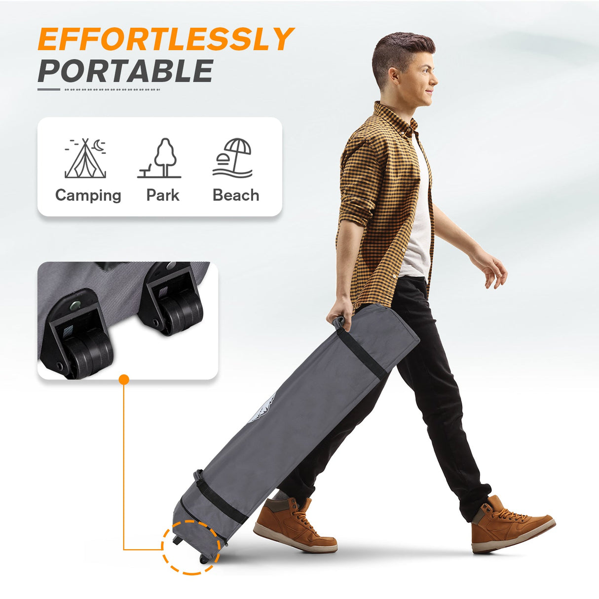 6.6x6.6 Pop Up Canopy Tent with Sidewall - Eagle Peak Custom Canopy Tent