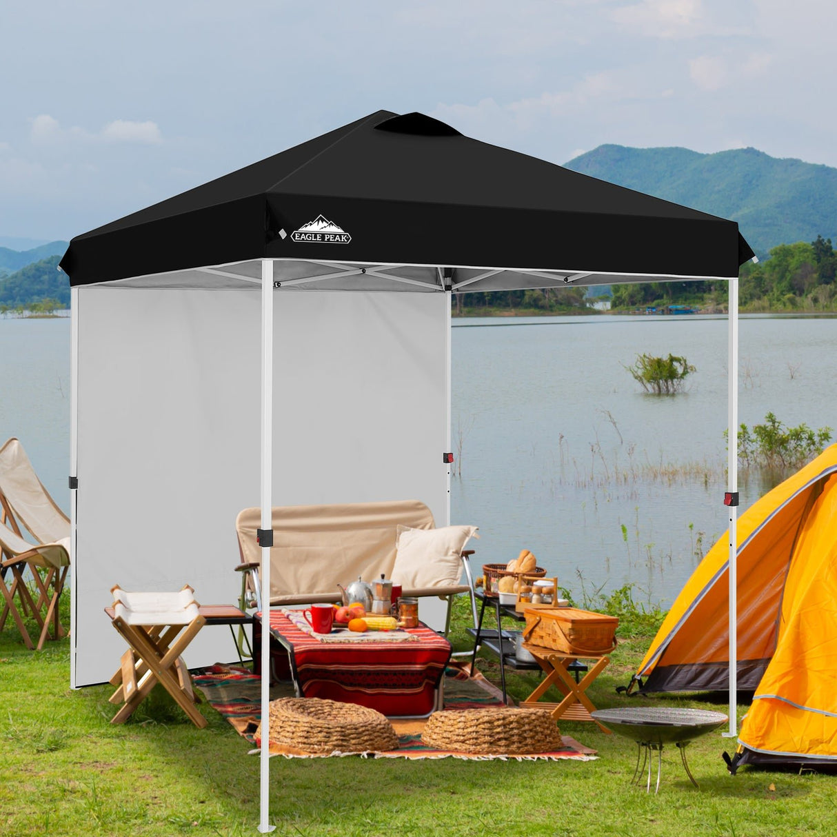 6.6x6.6 Pop Up Canopy Tent with Sidewall - Eagle Peak Custom Canopy Tent