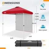 6.6x6.6 Pop Up Canopy Tent with Sidewall - Eagle Peak Custom Canopy Tent