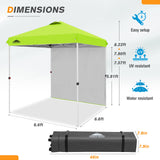 6.6x6.6 Pop Up Canopy Tent with Sidewall - Eagle Peak Custom Canopy Tent