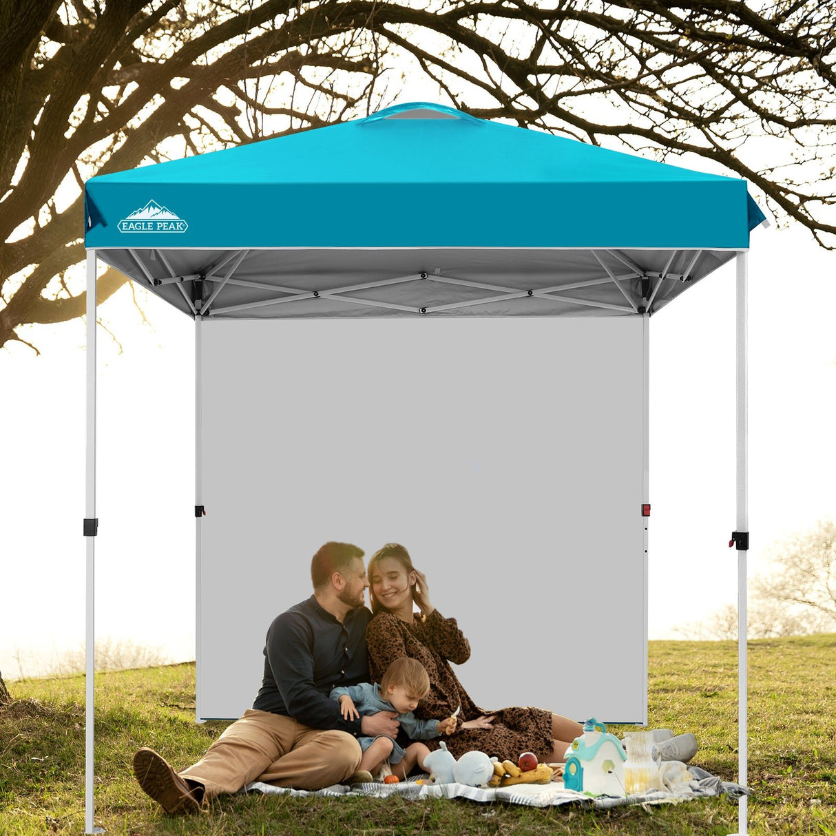 6.6x6.6 Pop Up Canopy Tent with Sidewall - Eagle Peak Custom Canopy Tent