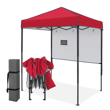 6x4 ft Instant Pop Up Canopy with Adjustable Sun Wall - Eagle Peak®