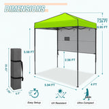 6x4 ft Instant Pop Up Canopy with Adjustable Sun Wall - Eagle Peak Custom Canopy Tent