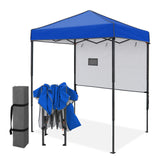 6x4 ft Instant Pop Up Canopy with Adjustable Sun Wall - Eagle Peak®