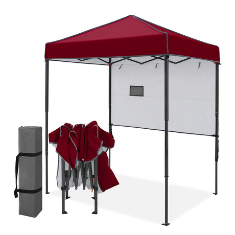 6x4 ft Instant Pop Up Canopy with Adjustable Sun Wall - Eagle Peak®