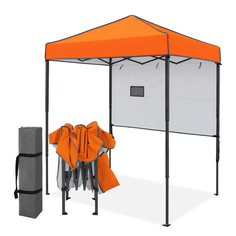 6x4 ft Instant Pop Up Canopy with Adjustable Sun Wall - Eagle Peak®