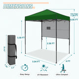 6x4 ft Instant Pop Up Canopy with Adjustable Sun Wall - Eagle Peak Custom Canopy Tent