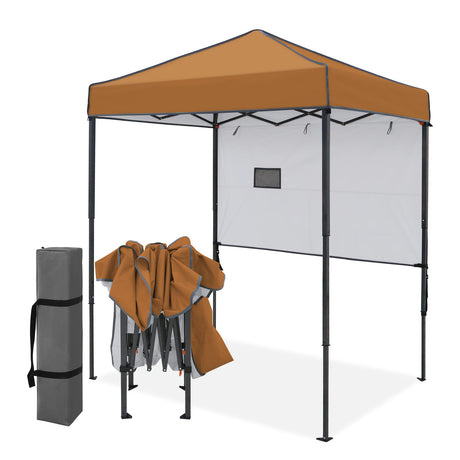 6x4 ft Instant Pop Up Canopy with Adjustable Sun Wall - Eagle Peak®