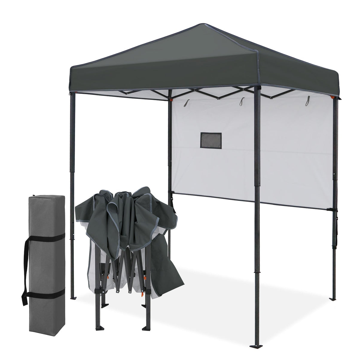 6x4 ft Instant Pop Up Canopy with Adjustable Sun Wall - Eagle Peak®