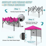 6x4 ft Instant Pop Up Canopy with Adjustable Sun Wall - Eagle Peak Custom Canopy Tent