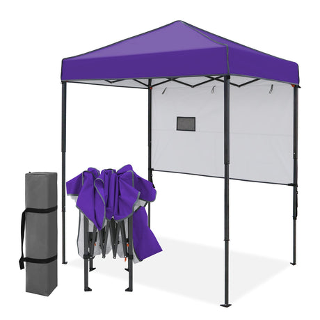 6x4 ft Instant Pop Up Canopy with Adjustable Sun Wall - Eagle Peak®