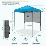 6x4 ft Instant Pop Up Canopy with Adjustable Sun Wall - Eagle Peak Custom Canopy Tent