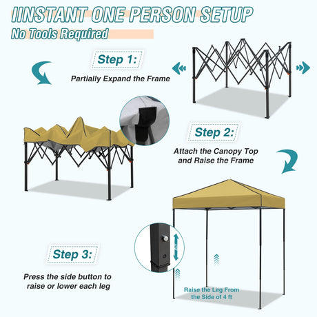6x4 Instant Pop Up Canopy Tent - Eagle Peak Custom Canopy Tent