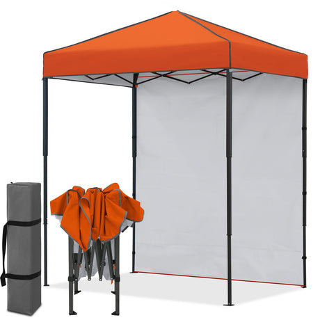 6x4 Instant Pop Up Canopy Tent with 1 Side Wall Panel - Eagle Peak®